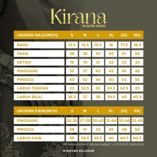 Batik Kirana - Black